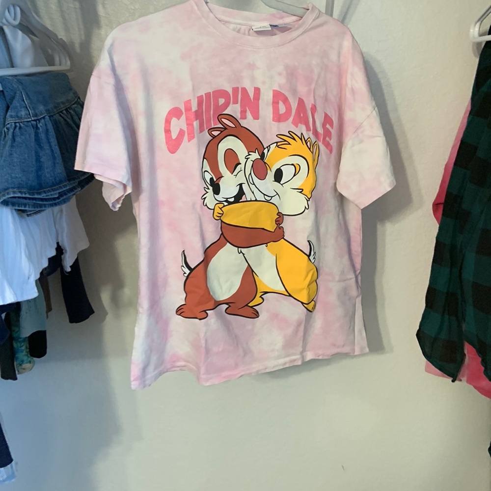 zara chip and dale tshirt, womens size 13-14